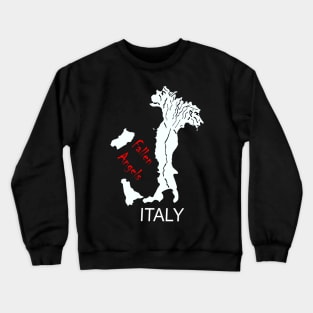 A funny map of Italy Crewneck Sweatshirt